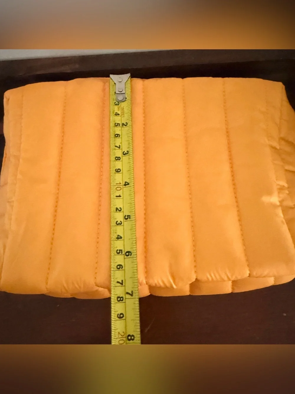 Sol de Janeiro Yellow Quilted Makeup Bag Cosmetic Travel Pouch Zip Case Large 62